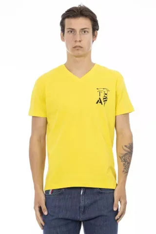 V-Ausschnitt T-Shirt Freizeit-Shirt