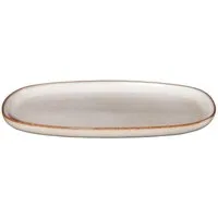 ASA SELECTION Servierplatte SAISONS, oval, Sandfarben, 31 x 18 cm, Steinzeug, (1-tlg)