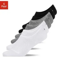SNOCKS Füßlinge Invisible Socks Sneaker Socken Damen & Herren (6-Paar) aus Bio-Baumwolle, mit Anti-Rutsch-Pad und unsichtbar in den Schuhen