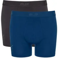 sloggi Boxershorts SLG Base (2er Pack) weicher Elastikbund mit diskretem Logo, ohne Eingriff