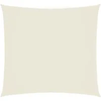 vidaXL Sonnensegel Sonnensegel Oxford-Gewebe Quadratisch 3x3 m Creme, (1-tlg)