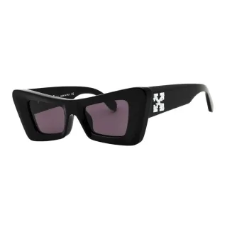 Off-White - "Accra" Dick-Sonnenbrille für Damen, Kunststoff (Schwarz)