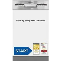 exquisit teilintegrierbarer Geschirrspüler START EGSP51009-EB-030E, 9 Maßgedecke, 45cm breit, 9 Liter, Startzeitvorwahl, einfache Bedienung