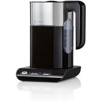 BOSCH Wasserkocher Styline TWK8613P, Abschaltautom., Überhitzungsschutz, Temperaturwahl, 1,5 l, 2400 W, Warmhaltefunktion, schwarz