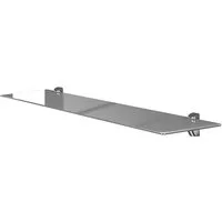 einfachgutemoebel Waschtisch-Set Glasregal aus Sicherheitsglas ESG grau 80cm, (Glasregal, 1-St., Glasregal)