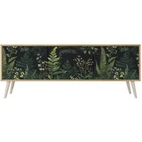 SPACEREBELS TV-Schrank mit Türen, Fernsehtisch, Sideboard, Board mit Stauraum, Tisch mit Beinen Lowboards 161 cm Fernsehschrank