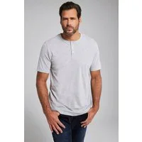 JP1880 T-Shirt Henley Basic Knopfleiste Halbarm