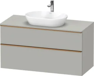 Duravit D-Neo Konsolenwaschtischunterbau wandhängend Betongrau Matt 1200x550x664 mm - DE496900407000 DE4969004070000