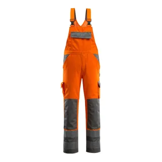 MASCOT Barras Latzhose mit Knietaschen SAFE COMPETE Hi-vis Orange / Anthrazit 58 - 07169-860-14888-82C58