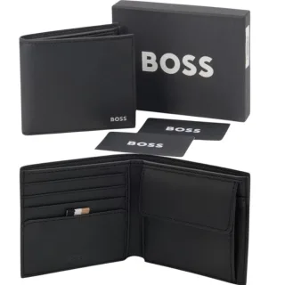 Hugo Boss Herren Lederbörse Zair_4cc Bifold Kreditkartenetui