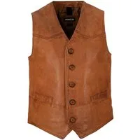 Maddox Lederweste Emilio MADDOX - Herren Lederweste Lammnappa cognac