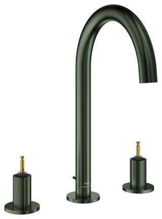 GROHE 3-Loch-Waschtisch-Batterie Atrio Private C. 20593 für Hebelgriffe satin graphite, 20593MG0 20593MG0