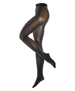 ESPRIT socks & tights - Esprit Glitter 80 DEN Damen black - Gr. - 37