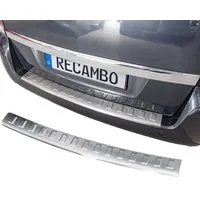 RECAMBO Ladekantenschutz für OPEL ZAFIRA B, 2005-2014 Stoßstangenschutz, V2A rostfrei, Exklusive Optik, praktischer Schutz & perfekte Passform