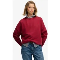 Superdry Sweatshirt ESSENTIAL LOGO CREW aus Baumwolle und Sweatware, Oversize Passform, mit Rundhalsausschnitt