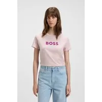 BOSS ORANGE T-Shirt Elogo Premium Damenmode mit BOSS-Schriftzug