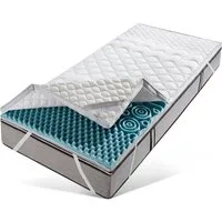 fan, Topper Softly XXL PLUS Silverline, 7 cm hoch, Kaltschaum, 7-Zonen-Topper in 90x200 cm und weiteren Größen erhältlich