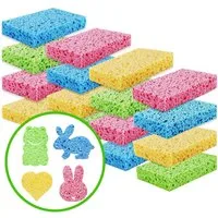 HUGERSTONE Reinigungsschwamm 16er Set Spülschwamm, Geschirrschwamm Nachhaltiger, Küchenschwamm, Mehrzweck Putzschwamm mit antibakterieller Wirkung, Saugstark