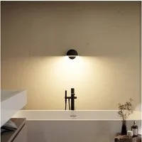Neona LED Wandleuchte ORION Schwarz, LED fest integriert, Warmweiß