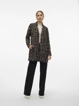 VERO MODA - VMBRUSHEDKATRINELEO AW JACKET GA ENT sepia tint - Gr. - M