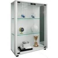 VCM Standvitrine Holz Glas Stand Vitrine Sammelvitrine Sintalo (1-St) 80x60x25cm Vitrinenschrank, Glasschrank, stehend