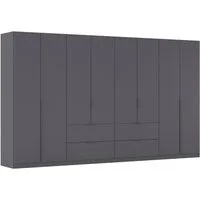 OTTO home Drehtürenschrank Kleiderschrank Schrank Garderobe AGORDO mit Dekor- oder Hochglanzfront (in zwei Griff-Farben, Breite 360 cm) mit Außenschubkästen, Serie in 7 Breiten und 2 Höhen MADE IN GERMANY
