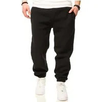 DAILY COTTON Jogginghose im Straight-Fit als Lange Trainingshose Sweatpants Herren Freizeithose mit Bündchen aus Baumwolle