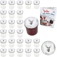 MamboCat Einmachglas 25er Set Sturzglas 350ml Einmachglas + TO-Deckel 82 Alois, Glas