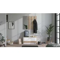 Home affaire Garderoben-Set Rimini, Set 2tlg, (2-St), bestehend aus Garderobenpaneel und Schuhschrank