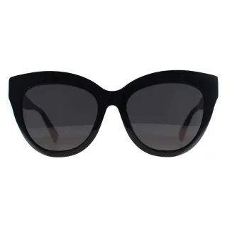 Furla Cat Eye Womens Shiny Black Smoke Dark Grey SFU780