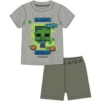 Minecraft Pyjama Minecraft kurzer Konder Schlafanzug Shorty Junge + Mädchen