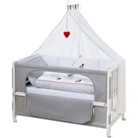 roba® Beistellbett Room Bed, Beistellbett zum Elternbett, komplette Ausstattung