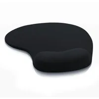 CSL Mauspad Office Gel Mousepad mit ergonomischer Handgelenkauflage, Office Gel Mousepad mit ergonomischer Handgelenkauflage,schwarz