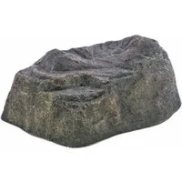 INNA-Glas Dekosteine Flacher Dekofelsen Andreas, grau, 60x44x30cm, wetterfest