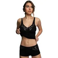 Toker Collection® Unterhemd Lady für die Frau BH-Hemd „Claudia“ – 2er Pack (Packung, 2er Pack) verstellbare Träger