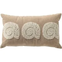 Dutch Decor Kissenhülle 'Morgan' 30 x 50 cm Irish Cream - Beige, Muschel