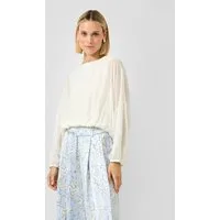 s.Oliver Langarmbluse Bluse Chiffon-Bluse mit Fledermausärmeln