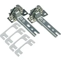 Trade-Shop Montagezubehör Türscharnier-Set passend für Bosch Siemens Neff 00268698, 268698, Für oben/unten am Kühlschrank, passend für 30mm/35mm/42mm Bohrungen