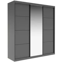 OTTO home Schwebetürenschrank Tonara Schrank, Kleiderschrank 2,00m Breite, Schiebetürenschrank (Schrank mit leichtgängiger Schiebetür, in 4 Farben, Top Ausstattung) inklusive Spiegeltür, 2 Kleiderstangen & 4 Schubkastenauszügen