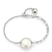 Firetti Perlenarmband Schmuck Geschenk Armschmuck Armkette Perle, Made in Germany - mit Süßwasserzuchtperle