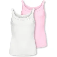 KIDS ONLY Trägertop KOGJILL LIFE S/L TOP CS JRS 2-PACK (Packung, 2-tlg) Baumwollmischung, elastisch