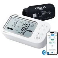 Omron Oberarm-Blutdruckmessgerät X7 Smart AFib, 2 Nutzer, mit AFib Screening bei jeder Messung und App, klinisch validiert, für Diabetiker und Schwangere, 22-42 cm Manschette