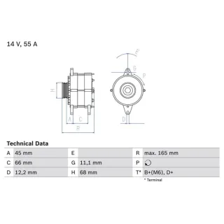 Bosch Lichtmaschine Abarth Fiat Lancia Seat