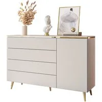 Lookway Kommode AURORA 4S1D Anrichte in KASCHMIR Schubladenschrank