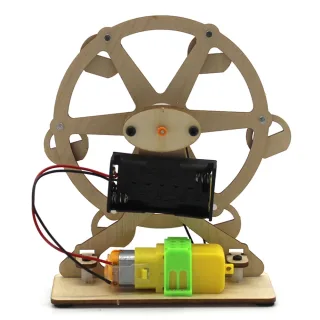 Wooden Ferris Wheel Model Assembly Kit DIY Children's Science Experiment Education Toy Student Technology Small Producti