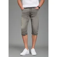 Bruno Banani Jeansbermudas Hutch-Bermuda Straight-Fit, normale Leibhöhe, aus elastischem Denim-Material