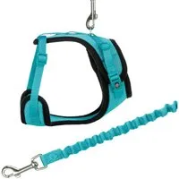TRIXIE Katzen-Geschirr Mesh Y-Geschirr mit Leine - diverse - 39–60 cm/10 mm