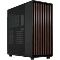 North Charcoal Black, Tower-Gehäuse schwarz/holz, Mesh-Version