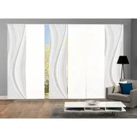HOME WOHNIDEEN Schiebegardine LAURINA 6er SET (6 St), Paneelwagen, blickdicht, Schiebevorhang Digidruck 6er Set LAURINA