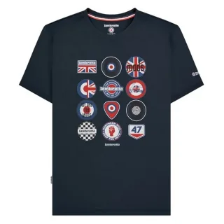 Lambretta - T-Shirt für Herren/Damen Unisex, Abzeichen, Baumwolle (Marine)